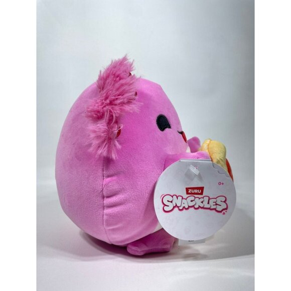 Snackles Valentines Darcy The Axolotl With Heart Cookie 8" Plush - Picture 8 of 10